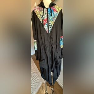 Free People Mixed Media Nylon Jacket Size XS-S
